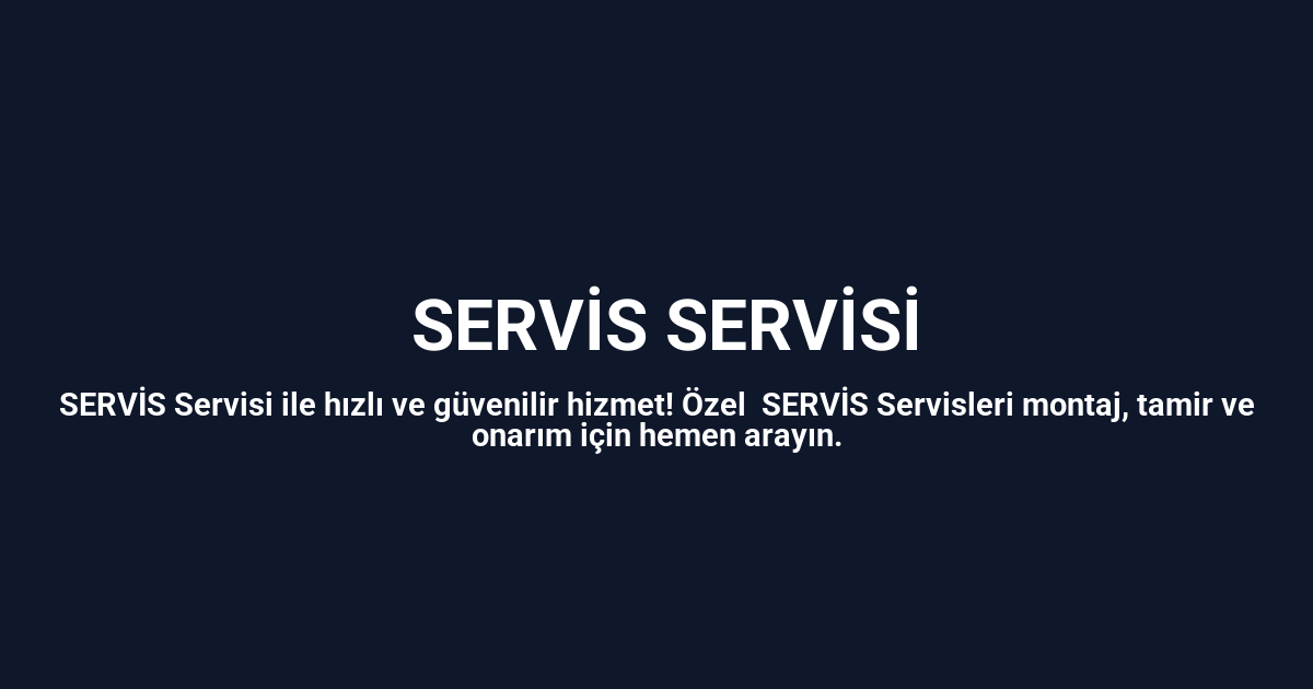 Uğurludağ Faema Servisi